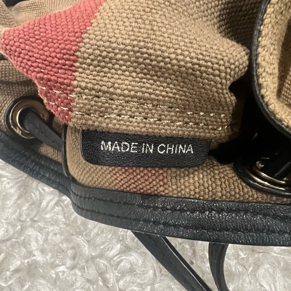 BURBERRY Overdyed Canvas Mega Check Medium Chiltern Backpack main image 11